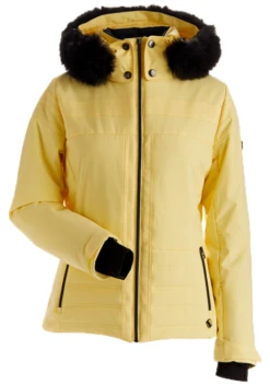 NILS CHAMONIX FAUX FUR JACKET - LIGHT YELLOW