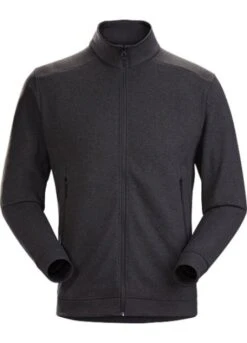 ARCTERYX MS COVERT LT CARDIGAN BLK HEATHER