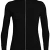 ICEBREAKER WS DIA LS ZIP BLACK -Winter Clothing dia black
