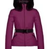 GOLDBERGH HIDA JACKET FAUX FUR - CHERRY 1 GOLDBERGH HIDA JACKET FAUX FUR - CHERRY -Winter Clothing goldbergh hida jacket faux fur cherry