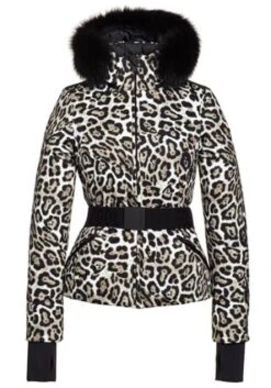 GOLDBERGH WILD REAL FUR JACKET LEOPARD