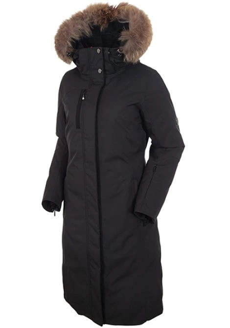 SUNICE HILLARY LONG COAT BLACK REAL FUR 3 SUNICE HILLARY LONG COAT BLACK REAL FUR