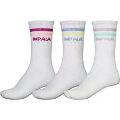 IMPALA QUAD SOCK 3PK -Winter Clothing impala socks pastel