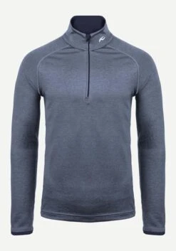 KJUS MS FEEL 1/2 ZIP -Winter Clothing ms feel half zip steel blue