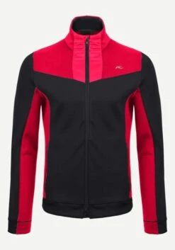 KJUS MS FORMULA MIDLAYER JACKET BLACK/CARMINE