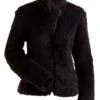 NILS LISIE SHORT FUZZY COAT BLACK 1 NILS LISIE SHORT FUZZY COAT BLACK -Winter Clothing nils wms lisie short fuzzy coat blk