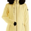 NILS NISEKO SPORT X FAUX FUR JACKET - LIGHT YELLOW -Winter Clothing niseko sport x faux fur yellow