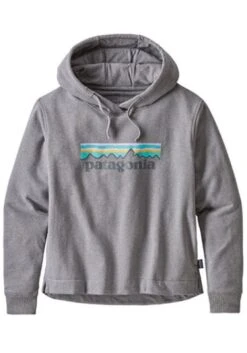 PATAGONIA WS PASTEL P6 LOGO UPRISAL HOODY GRAVEL HEATHER