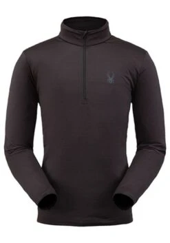 SPYDER PROSPECT ZIP T NECK BLACK