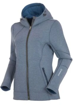 SUNICE AUDREY TECH HOODIE FULL ZIP MIDNIGHT MELANGE