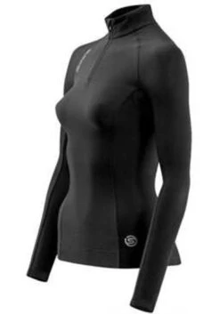 SKINS BIO A200 WS L/S ZIP TOP