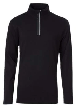 MEISTER MS CALVIN COTTON ZIP SKIVVY BLACK