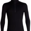 ICEBREAKER MS TECH LS HALF ZIP 260 -Winter Clothing techtop blk 1