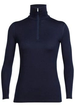 ICEBREAKER WS TECH LS HALF ZIP 260 -Winter Clothing w techtop 260 midnight