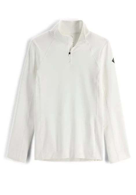 SPYDER WS SAVONA ZIP T-NECK - WHITE 3 SPYDER WS SAVONA ZIP T-NECK - WHITE